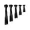 Kable Kontrol Cable Tie Kit, 4 in, 5-1/2 in, 8 in, 11 in, 14 in L, Black, Nylon 6/6, 18 lb, 50 lb Strength CT-KIT-MS-BK - alternate 1